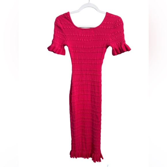 Elliatt Knit Eldora Dress Pink Small - Picture 5 of 9